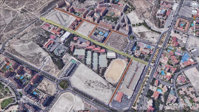 Imagen zonas afectada proyecto Isla de Corfú